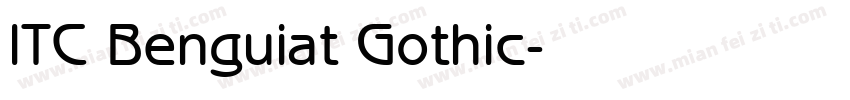 ITC Benguiat Gothic字体转换